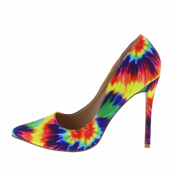 tie dye high heels